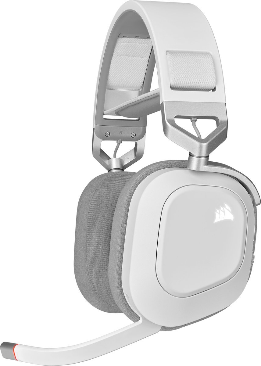 Corsair HS80 RGB Wireless Gaming Headset met Dolby Atmos Wit