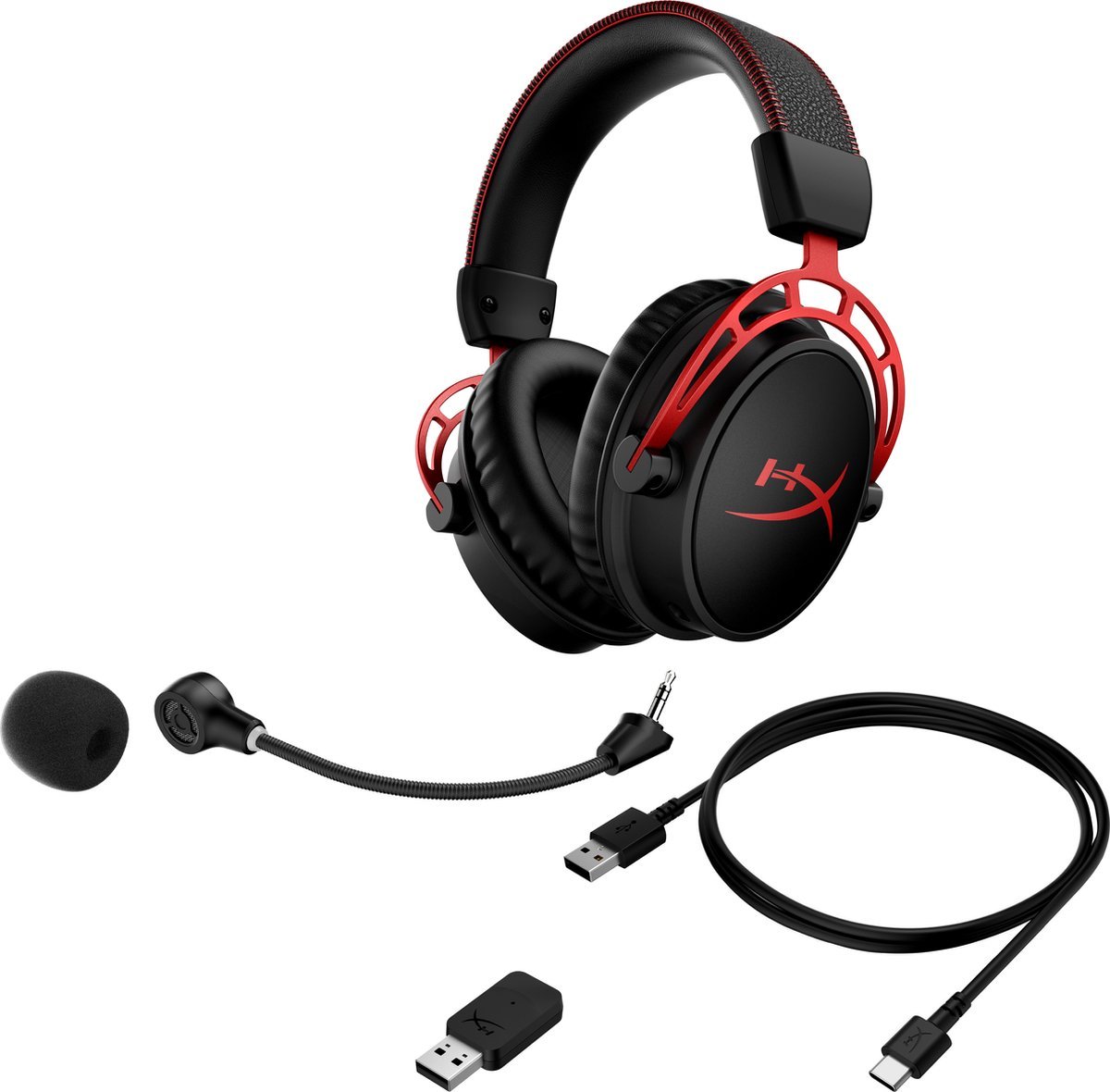 HyperX Cloud Alpha Wireless Rood, Zwart