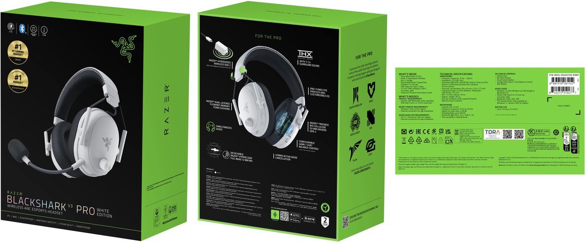 Razer BlackShark V3 Pro Wit
